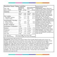 the nutrition facts label for a food product