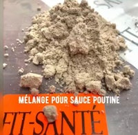 a bag of powder with the words melage pour sauce poutine