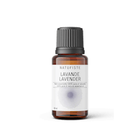 lavender essential oil on a black background