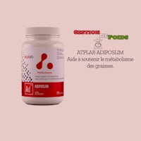 a bottle of atraadopoem with a pink background
