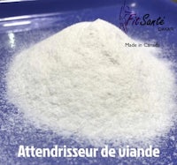 a white powder on a blue plate with the words'attendisseur de viennade'