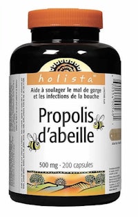 a bottle of propolis d'abeille