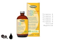 a bottle of pura multivitamin elixir effects