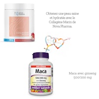 a bottle of maca and a bottle of maca