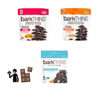 barkthins chocolate chips and barkthins granola bars