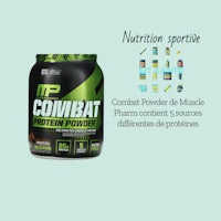 muscle protein combat ph powder
