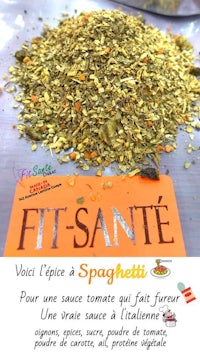 a bag of spices with the words fit - sante on it