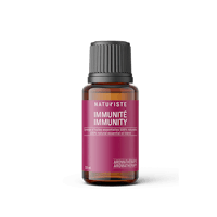 a bottle of essential oil with a pink flower on it