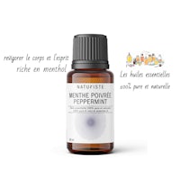 a bottle of peppermint essential oil
