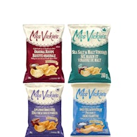 mrs valerie's potato chips in a variety of flavors