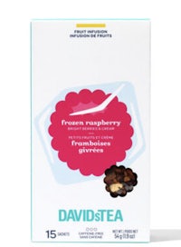 david tea's frosty raspberry tea