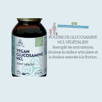 a bottle of vegan glucosamine hcl