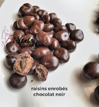 raisin enrobes chocolate noir