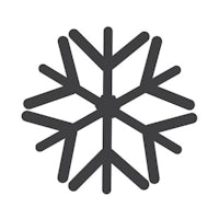 a snowflake icon on a white background