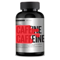 a bottle of caffeine caffeine on a white background