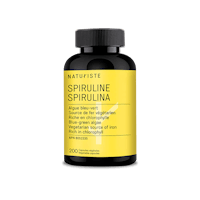 a bottle of spirulina spirulina