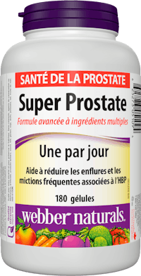 a bottle of super prostate from weber naturals