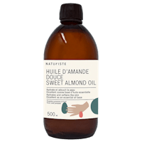 a bottle of almond and sweet almond oil