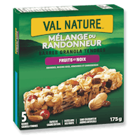 val nature fruit & nut granola bar