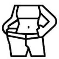 a silhouette of a woman in a bikini