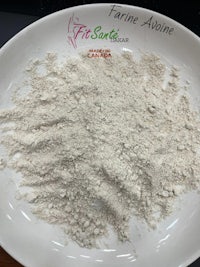 white powder in a bowl on a table