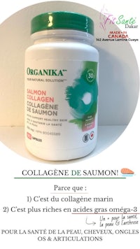 a jar of organica collagen de salmon