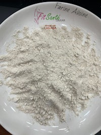 white powder in a bowl on a table