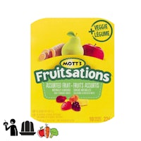 mott's fruitation's assorted fruit & vegetable pouches