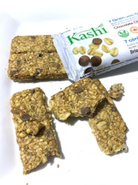 kashi granola bars on a white plate