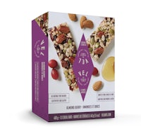 a box of vee granola bars with nuts and seeds