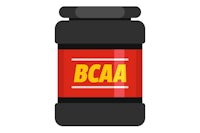 a bottle of bcaa on a white background