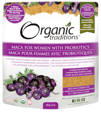 organic traditions maca for women with probiotics