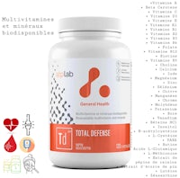 a bottle of nutrition lab's total defense