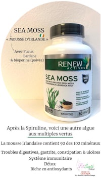 a bottle of sea moss