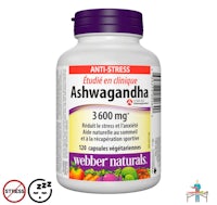 a bottle of ashwagandha from weber naturals