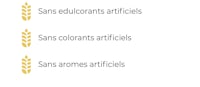 four different types of wheat with the words'sans edulcorants agriculteurs' and'sans a