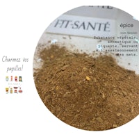 a picture of a spice with a label on it