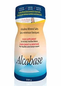 a bottle of alcabase mineral salts