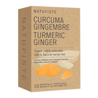 a box of naturist's curcuma ginger tea